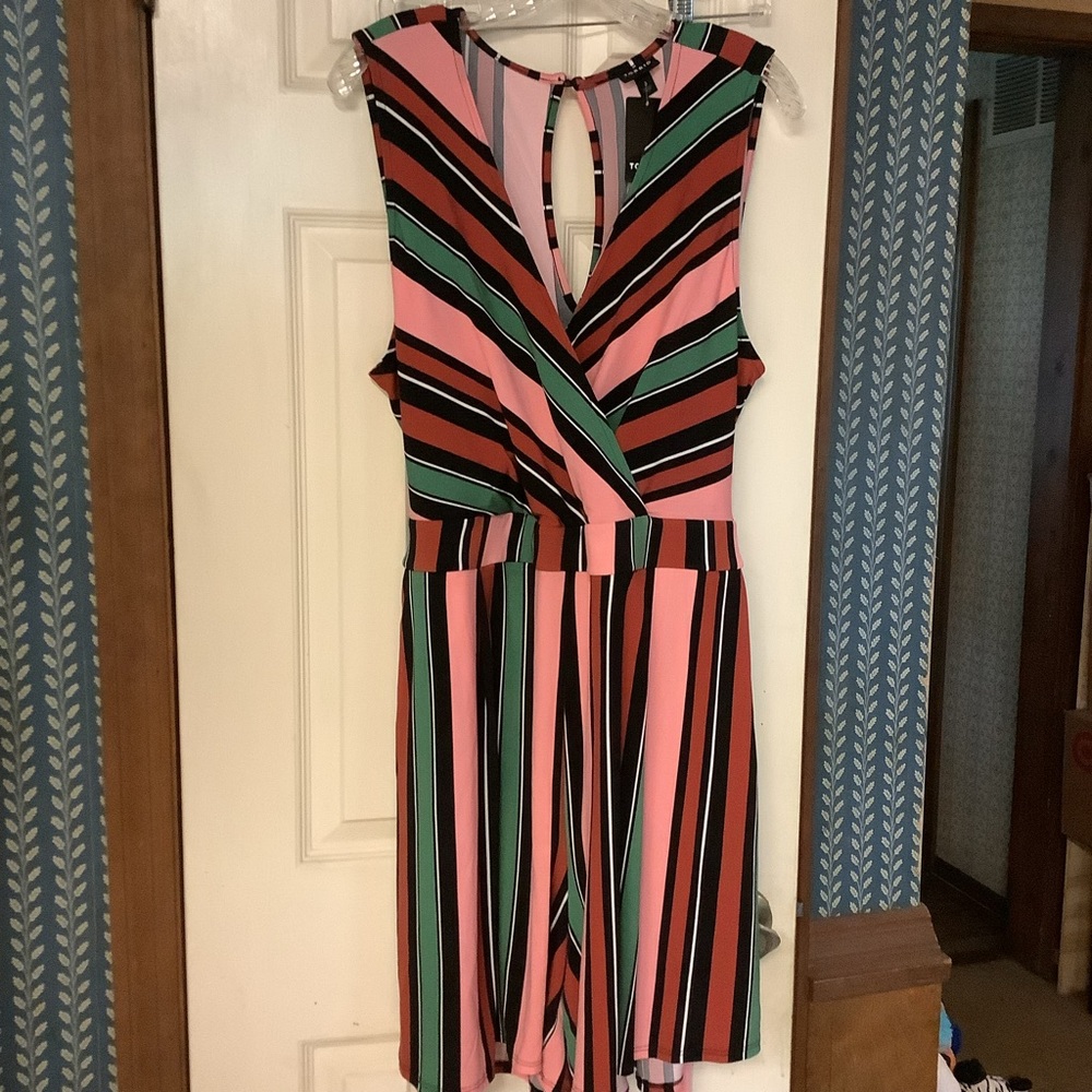 Torrid Romper Multistripe Size 3X New